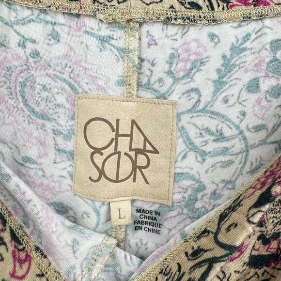 Chaser NWT Casual Multicolor Flowy Floral Printed Flare Pants - Picture 5 of 8